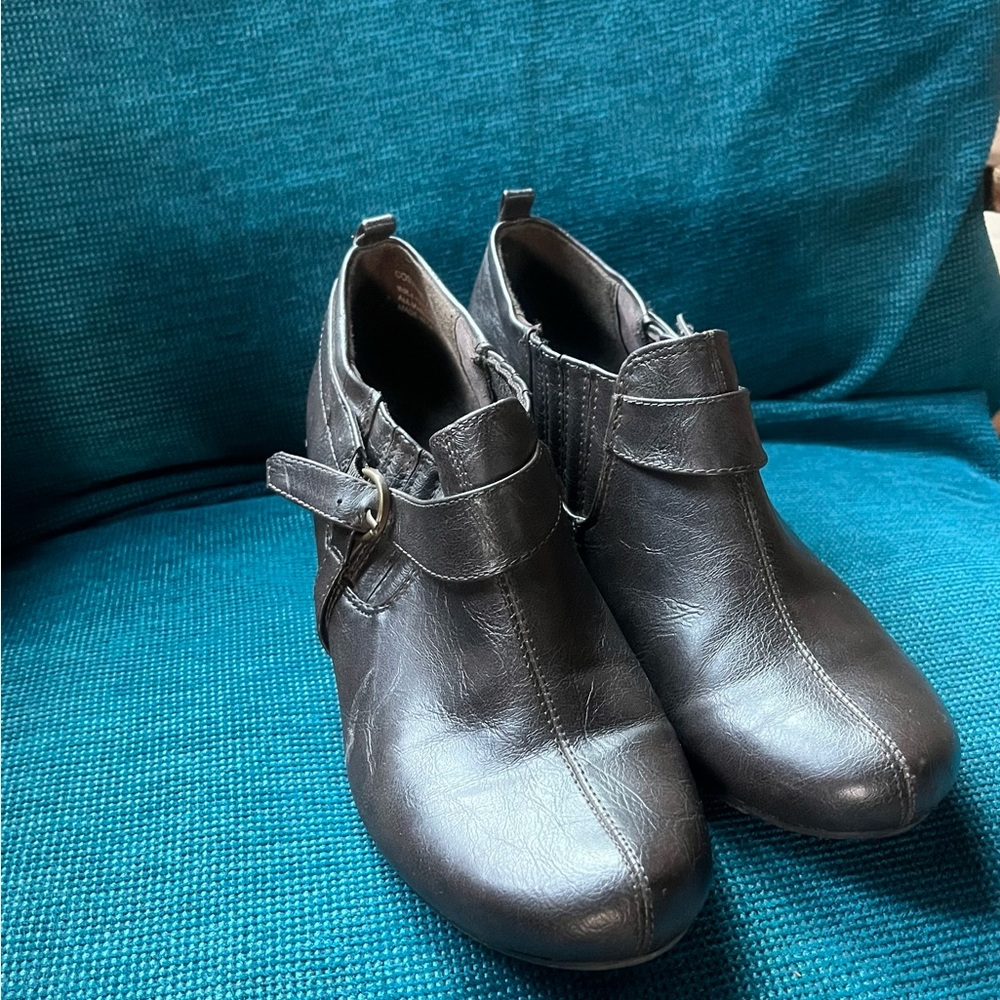 BareTraps Dark Brown Ankle Booties